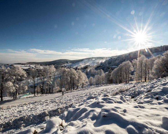 Osada Zieleniec zimą