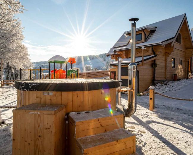 Osada Zieleniec zimą