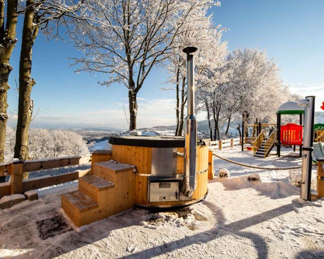 Osada Zieleniec zimą
