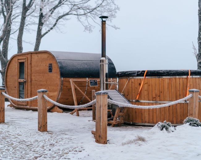 Osada Zieleniec zimą