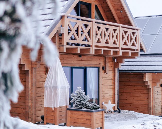 Osada Zieleniec zimą