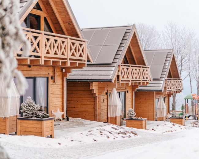 Osada Zieleniec zimą