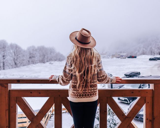 Osada Zieleniec zimą