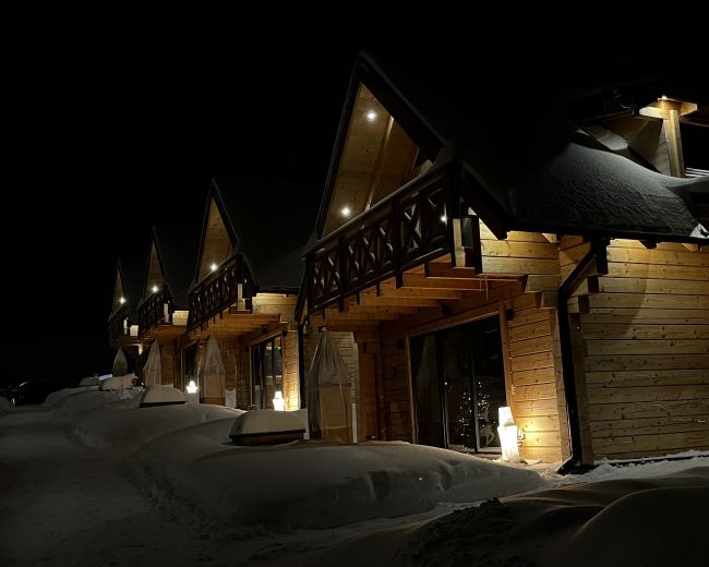 Osada Zieleniec zimą