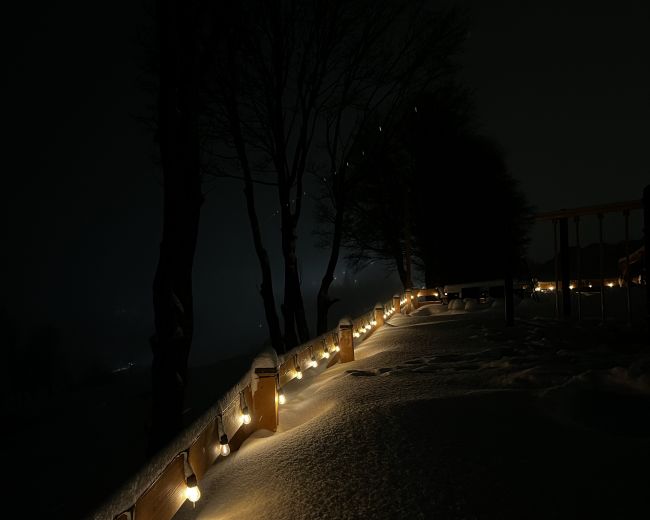 Osada Zieleniec zimą